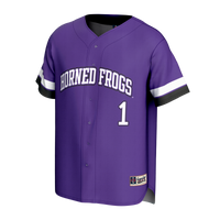 TCU Horned Frogs Lightweight Collegiate Baseball Fashion Jersey - Purple