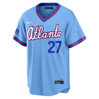 Atlanta Braves Austin Riley Powder Blue 2026 City Connect Stadium Jersey