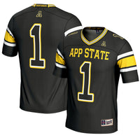 #1 Appalachian State Mountaineers Endzone Football Jersey - Black