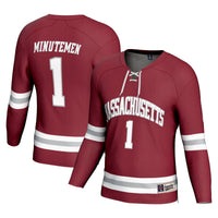 #1 UMass Minutemen Hockey Fashion Jersey - Maroon
