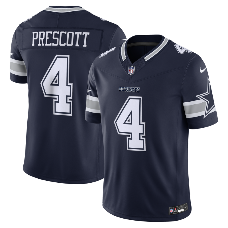 Dallas Cowboys Dak Prescott Navy Team Stitched Limited Jersey