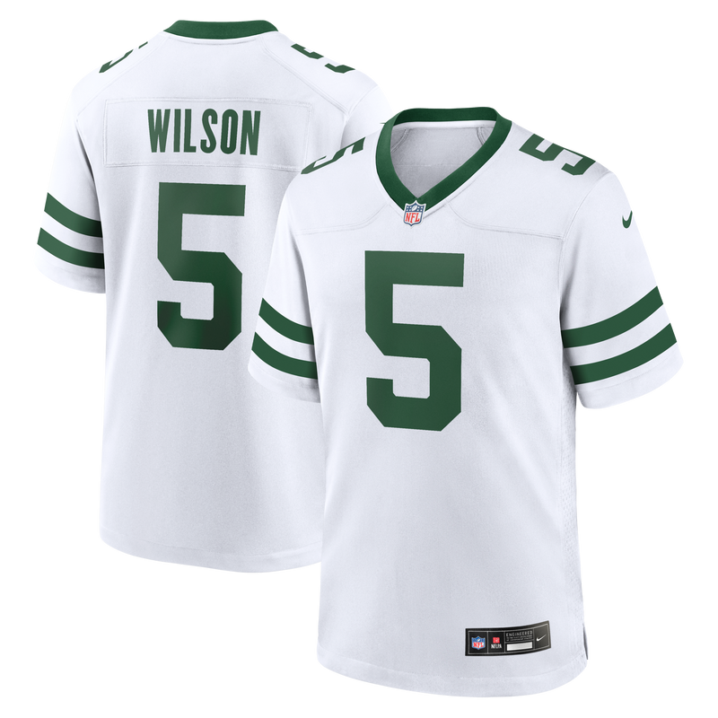 New York Jets Garrett Wilson Legacy White Game Jersey