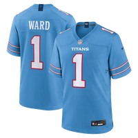 Tennessee Titans Cameron Ward Light Blue Game Jersey