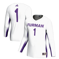 #1 Furman Paladins Lightweight Volleyball Jersey - White