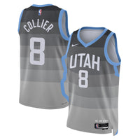 Utah Jazz 2025/26 City Edition Swingman Jersey - Gray - Isaiah Collier