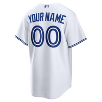 Toronto Blue Jays White Home Replica Custom Jersey