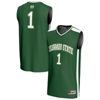 #1 Colorado State Rams Lightweight Collegiate Basketball Fashion Jersey - Green