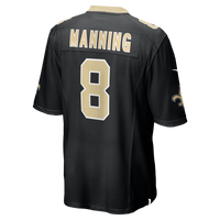 New Orleans Saints Archie Manning Black Game Retired Player Jersey