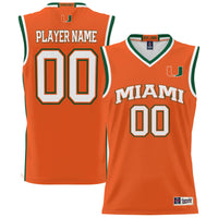 Miami Hurricanes NIL Pick-A-Player Lightweight Basketball Jersey - Orange