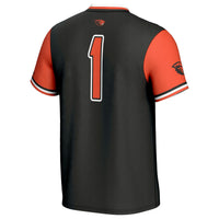 #1 Oregon State Beavers Softball Fashion Jersey - Black