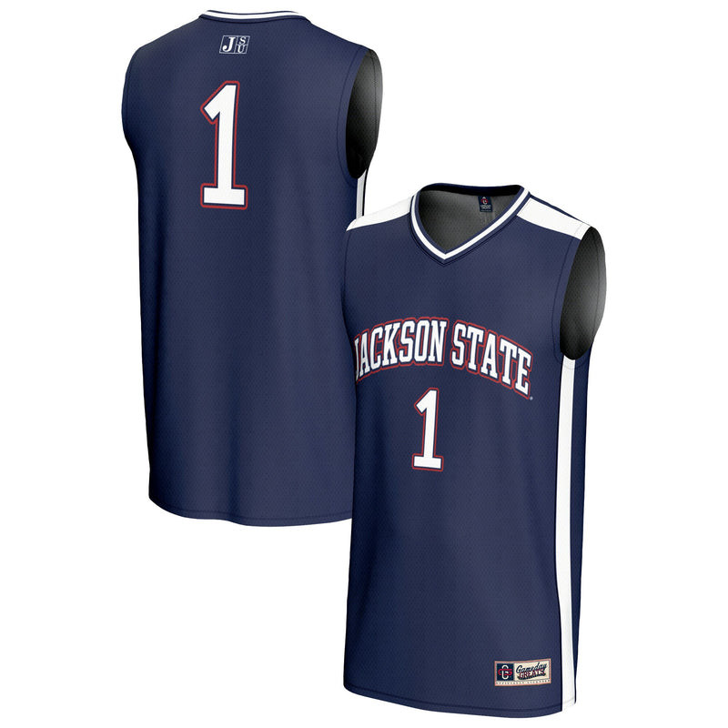 #1 Jackson State Tigers Lightweight Basketball Fashion Jersey - Royal