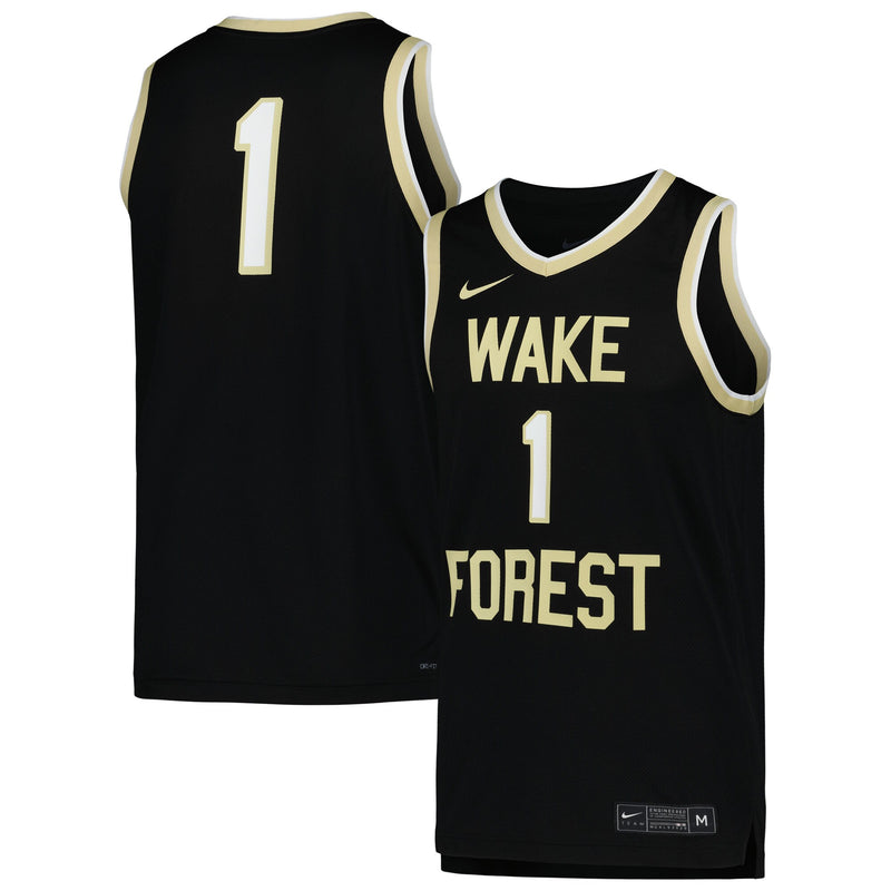 Black Wake Forest Demon Deacons Replica Basketball Jersey