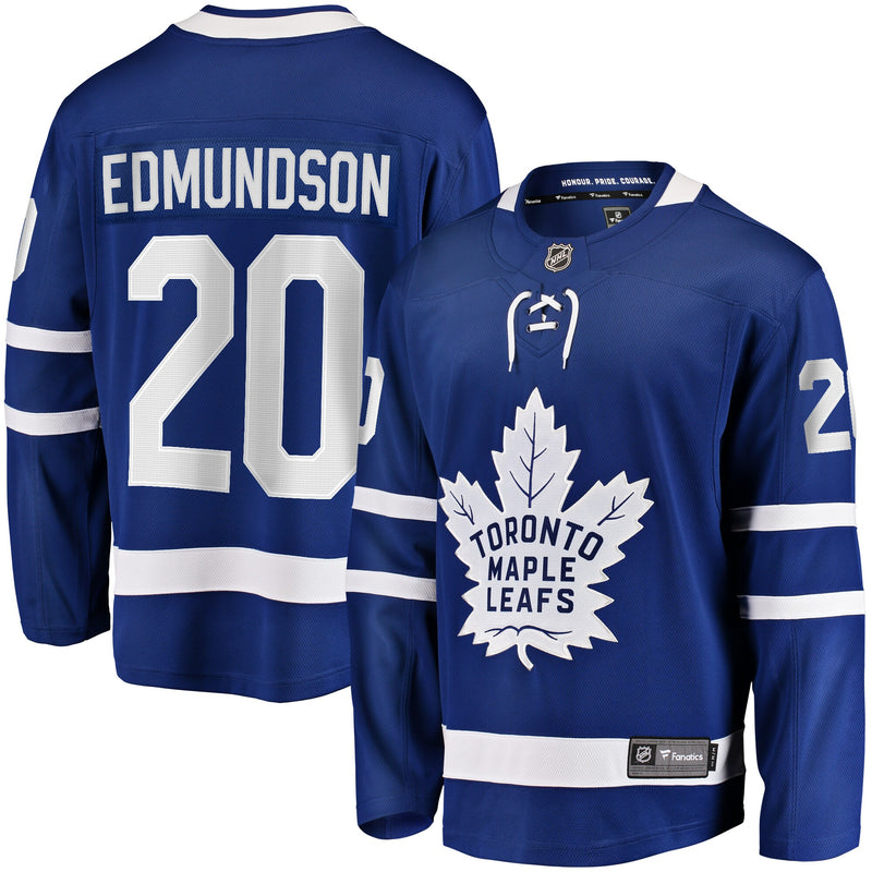 Toronto Maple Leafs Joel Edmundson Blue Home Premier Breakaway Player Jersey