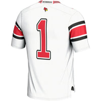 #1 Illinois State Redbirds Endzone Football Jersey - White