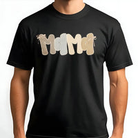 Mama T-Shirt | Trendy Seersucker Style Graphic Tee | Soft 100% Cotton | Mothers Day Gift for New Mom