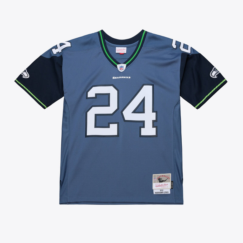 Seattle Seahawks Marshawn Lynch Blue 2010 Legacy Throwback Replica Jersey