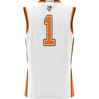 #1 Bowling Green St. Falcons Lightweight Basketball Jersey - White