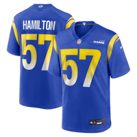 Los Angeles Rams Ty Hamilton Royal Team Game Jersey
