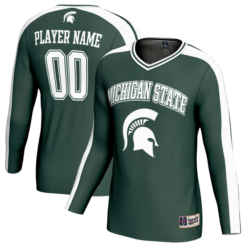 Michigan State Spartans NIL Pick-A-Player Lightweight Collegiate Volleyball Fashion Jersey - Green