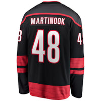 Carolina Hurricanes Jordan Martinook Black Home Breakaway Jersey