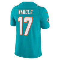 Miami Dolphins Jaylen Waddle Aqua Team Stitched Limited Jersey