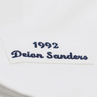 Atlanta Braves Deion Sanders White Cooperstown Collection 1992 Authentic Jersey