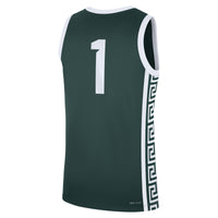 #1 Michigan State Spartans Road Replica Jersey - Green