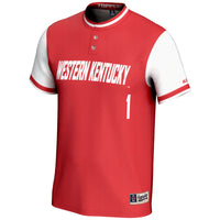 #1 Western Kentucky Hilltoppers Lightweight Softball Jersey - Red