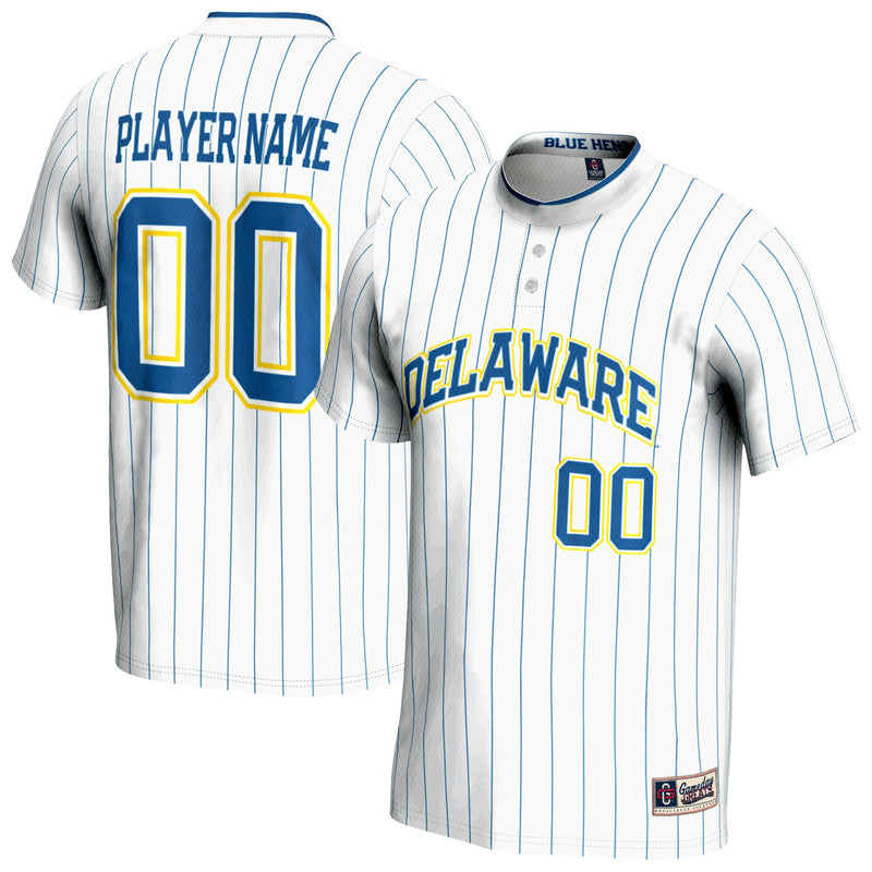 Delaware Fightin' Blue Hens NIL Pick-A-Player Lightweight Softball Jersey - White