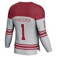 #1 UMass Minutemen Hockey Fashion Jersey - Gray