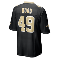 New Orleans Saints Zach Wood Black Game Jersey