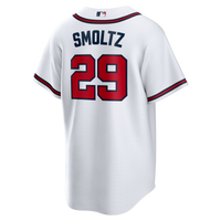 Atlanta Braves John Smoltz White Home Retired Player Replica Jersey