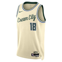 Milwaukee Bucks 2025/26 City Edition Swingman Jersey - Cream - Kyle Kuzma
