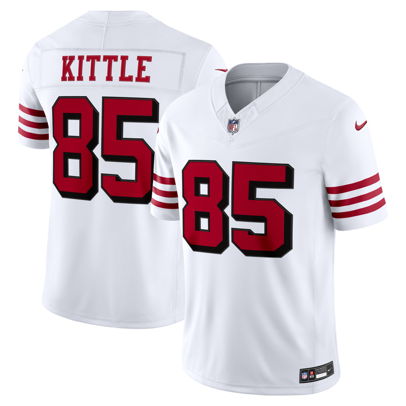 San Francisco 49ers George Kittle White Alternate Stitched Limited Jersey