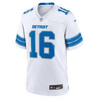 Detroit Lions Jared Goff White Game Jersey