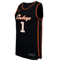 #1 Oklahoma State Cowboys Replica Basketball Jersey - Black