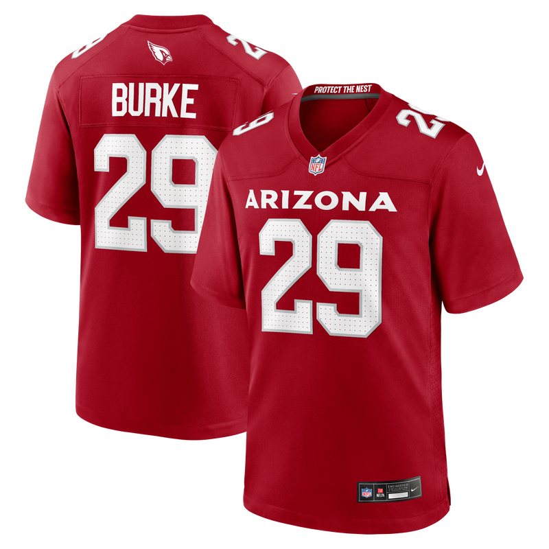 Arizona Cardinals Denzel Burke Cardinal Team Game Jersey