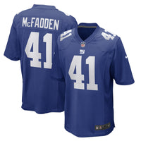 New York Giants Micah McFadden Royal Game Player Jersey