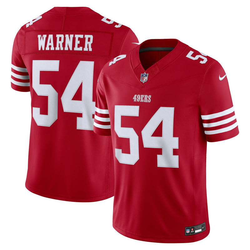 San Francisco 49ers Fred Warner Scarlet Team Stitched Limited Jersey