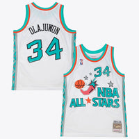 NBA Hakeem Olajuwon 1996 Swingman Authentic Jersey All-Star - White