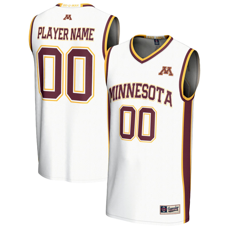 Minnesota Golden Gophers Lightweight Collegiate Basketball NIL Pick-A-Player Fashion Jersey - White