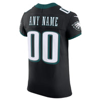 Philadelphia Eagles Black Alternate Elite Custom Jersey