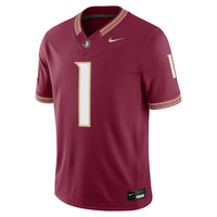 #1 Florida State Seminoles Home Stitched Limited Jersey - Garnet