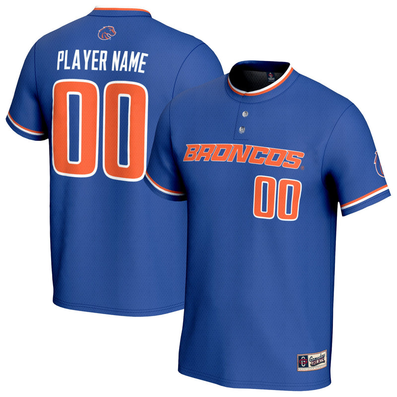 Boise State Broncos Lightweight Collegiate Softball NIL Pick-A-Player Fashion Jersey - Royal