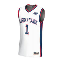 #1 Florida Atlantic Owls Lightweight Basketball Jersey - White