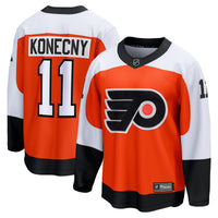 Philadelphia Flyers Travis Konecny Orange Home Breakaway Jersey
