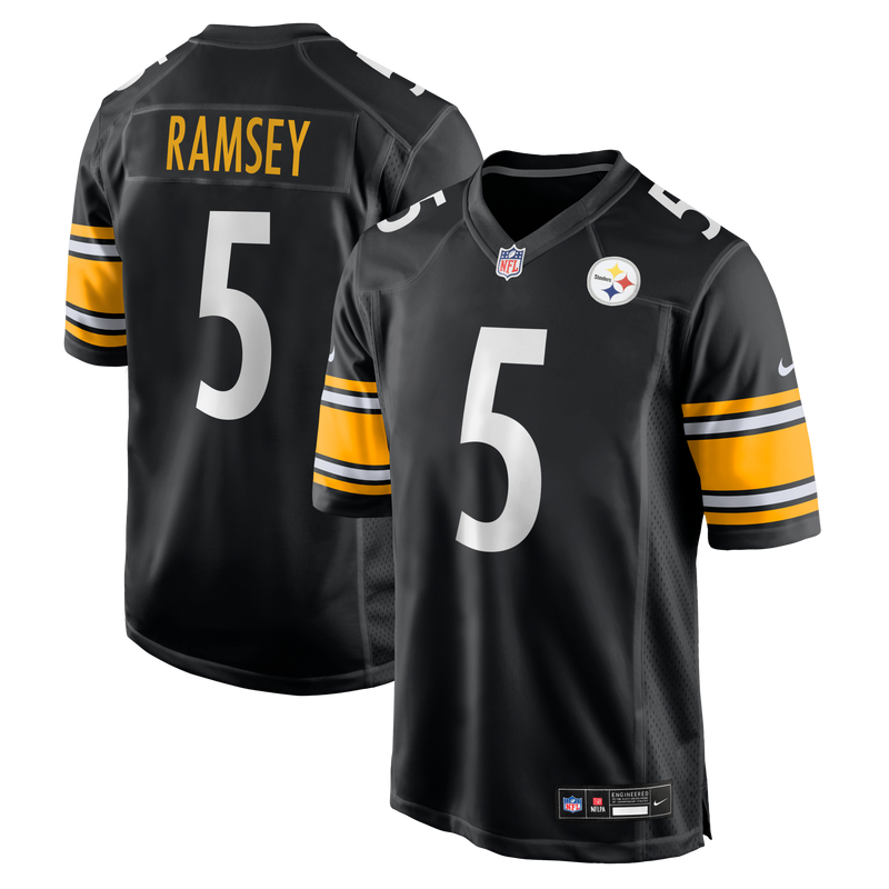 Pittsburgh Steelers Jalen Ramsey Black Team Game Jersey