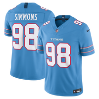 Tennessee Titans Jeffery Simmons Light Blue Team Stitched Limited Jersey