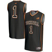 #1 Bucknell Bison Lightweight Basketball Fashion Jersey - Black