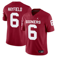 Baker Mayfield Crimson Oklahoma Sooners Alumni Player Game Jersey
